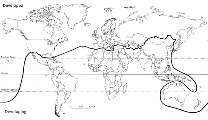 Global South/Brandt Line